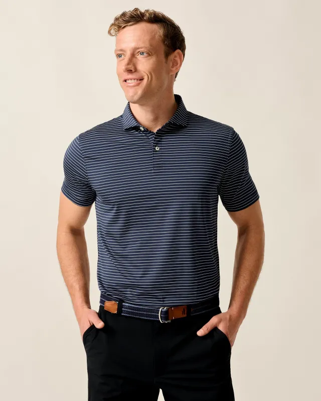 Performance Jersey Polo - Beau Stripe sold by Johnnie-O
