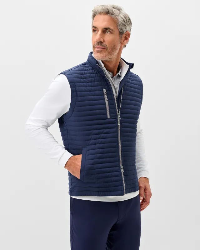 Crosswind Quilted Performance Vest sold by Johnnie-O