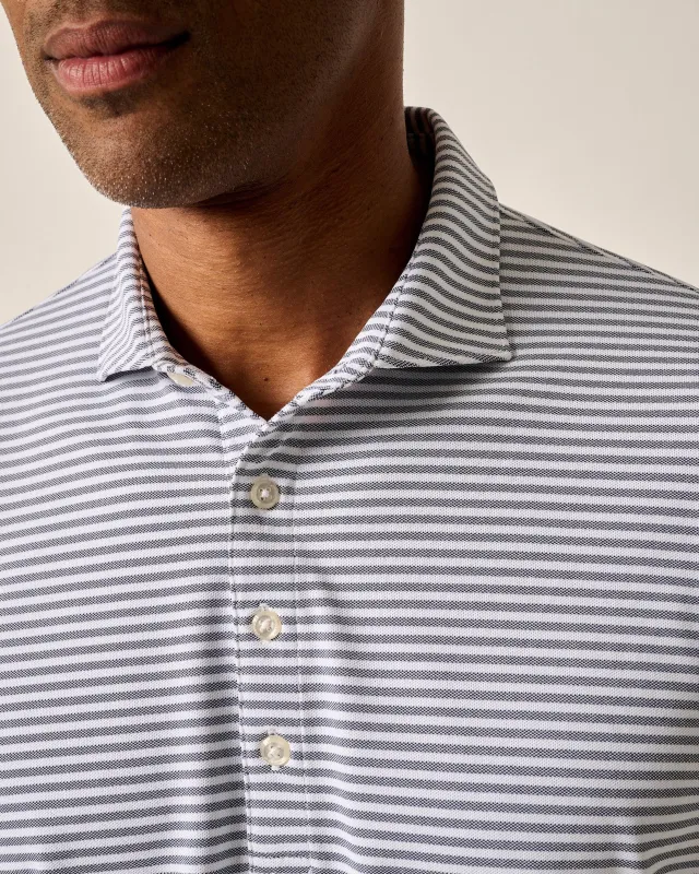 Performance Mesh Polo - Stetson Stripe sold by Johnnie-O