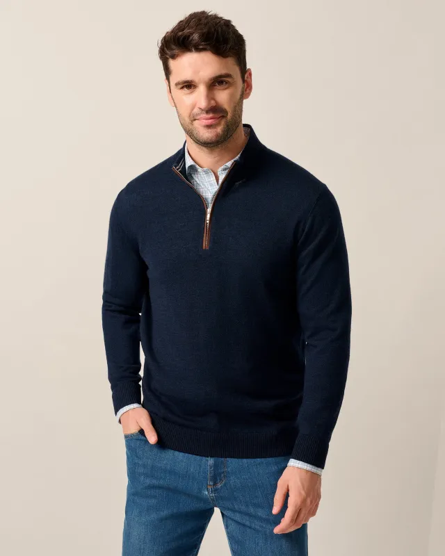 Raynor Merino 1/4 Zip Sweater sold by Johnnie-O