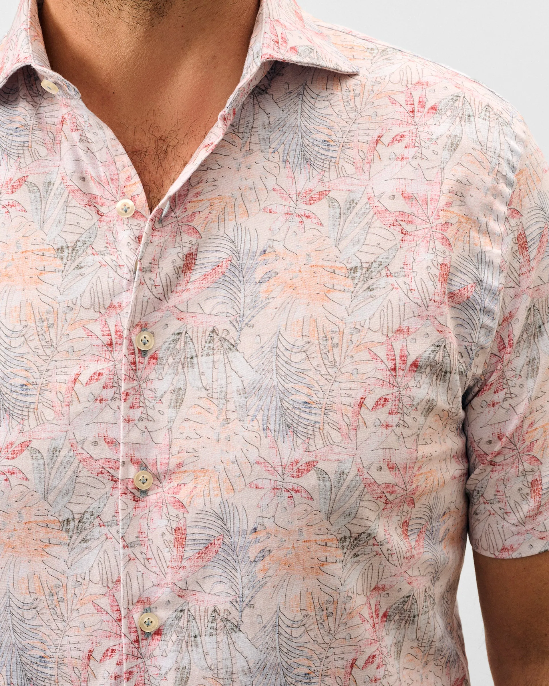 Tencel Blend Short Sleeve Button Down Shirt - Guffey Printed sold by Johnnie-O product image thumbnail 2
