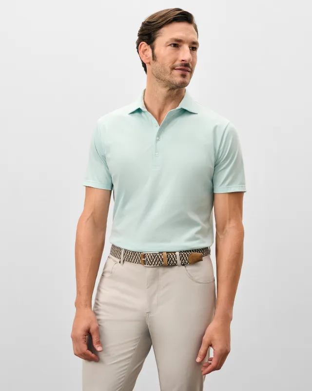 Fine Pique Knit 4-Button Polo - Elba Solid made by Johnnie-O