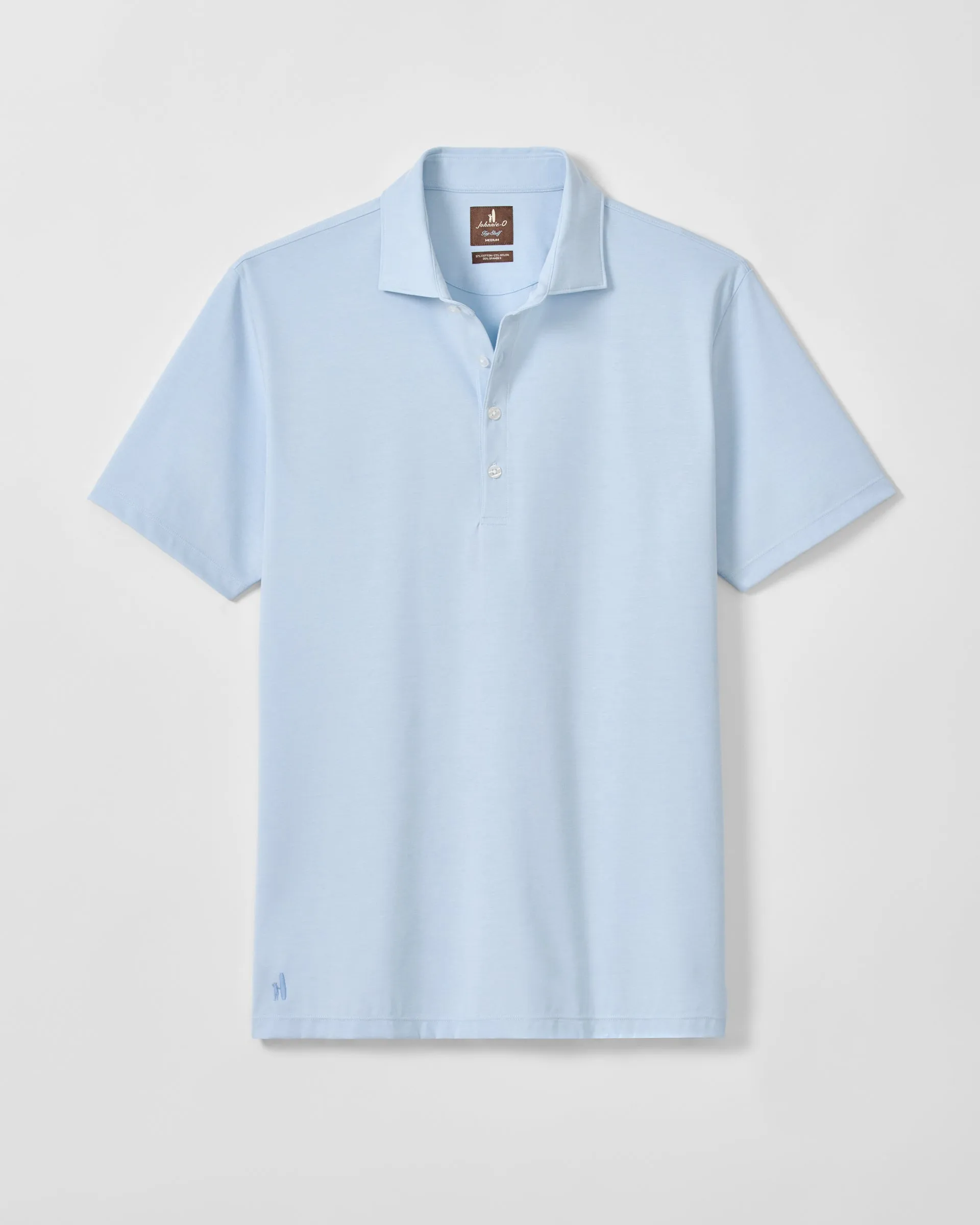 Fine Pique Knit 4-Button Polo - Elba Solid sold by Johnnie-O product image thumbnail 4