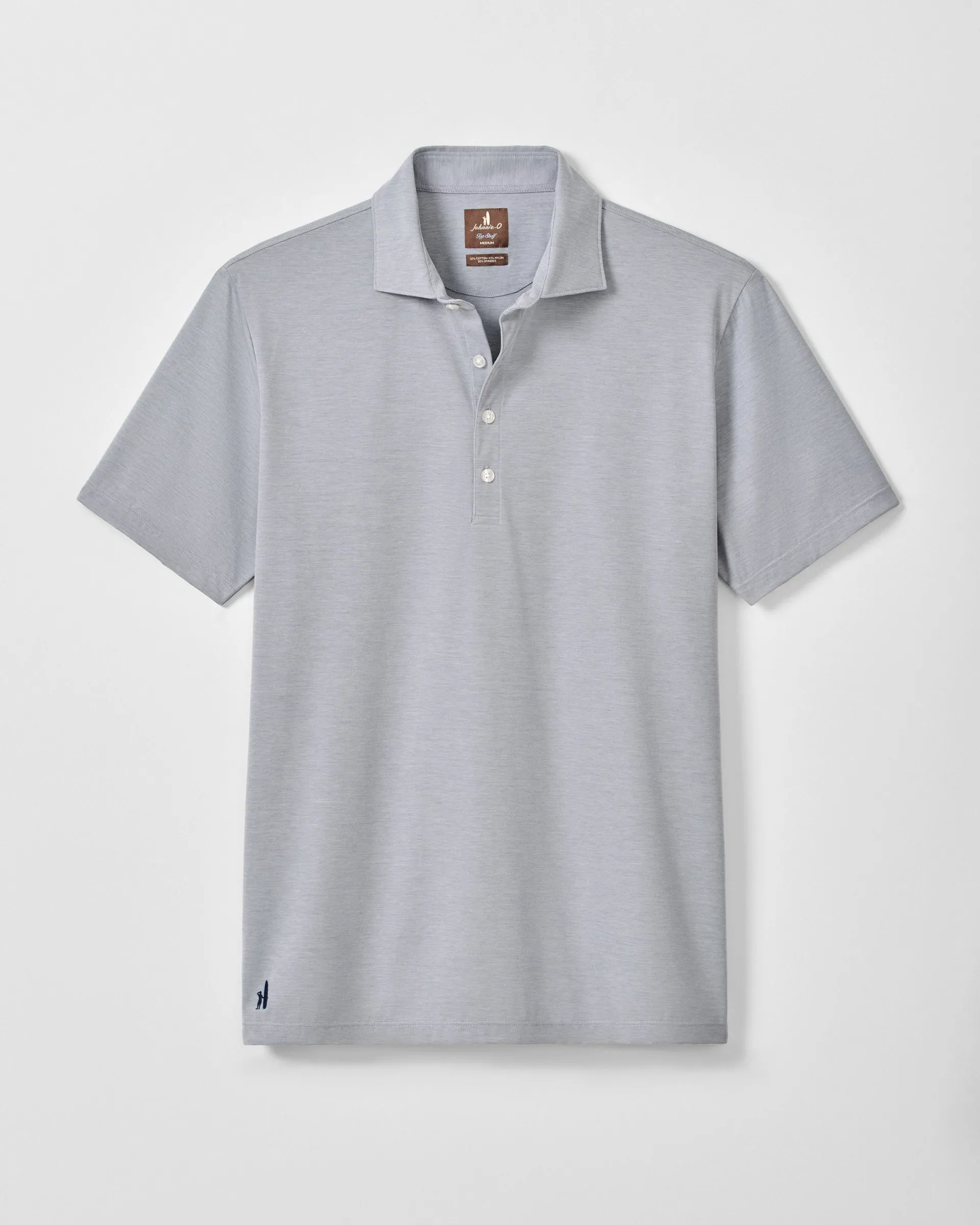 Fine Pique Knit 4-Button Polo - Elba Solid sold by Johnnie-O product image thumbnail 5