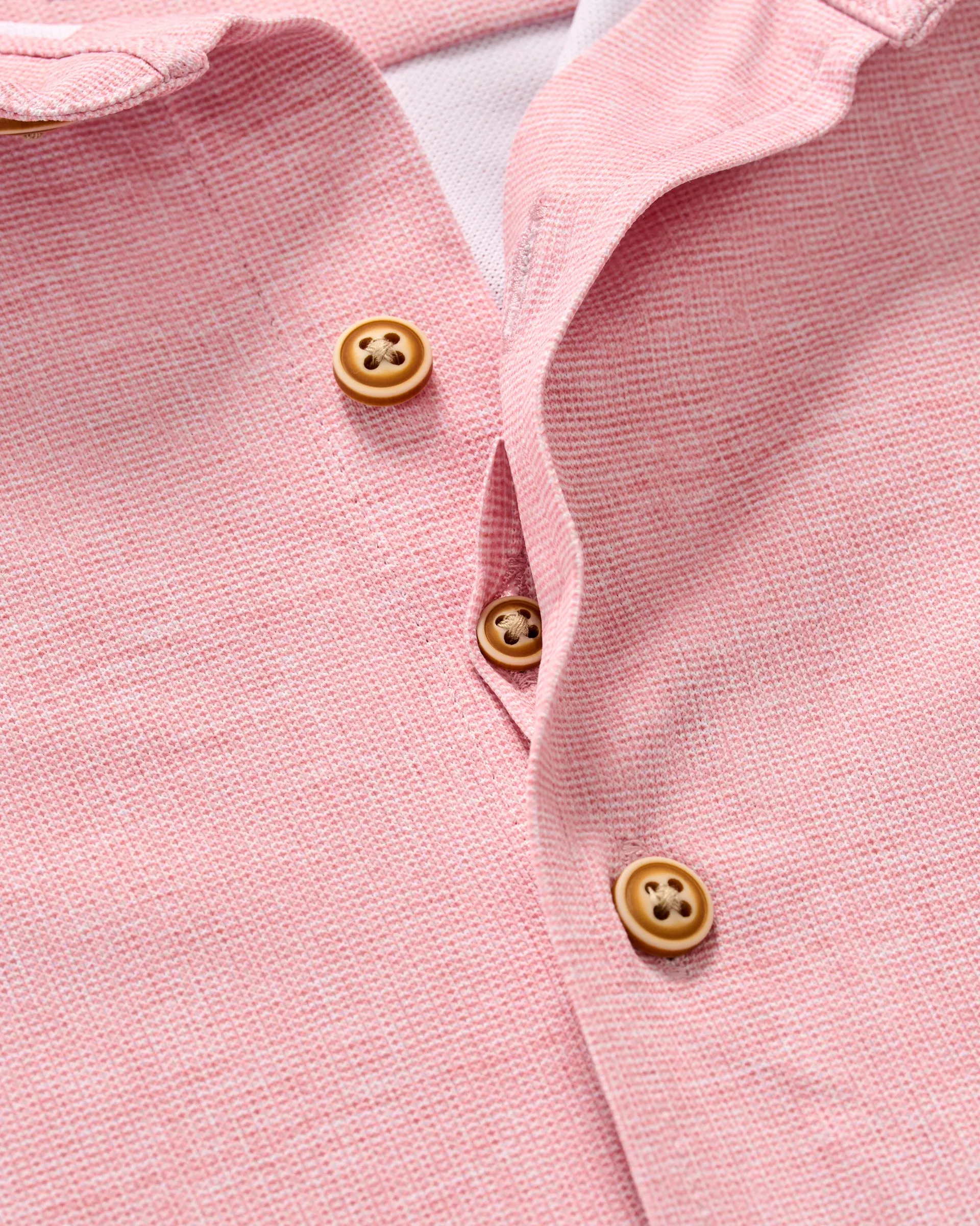 Printed Mesh Short Sleeve Button Up Shirt - Breck Printed Solid Knit sold by Johnnie-O product image thumbnail 5