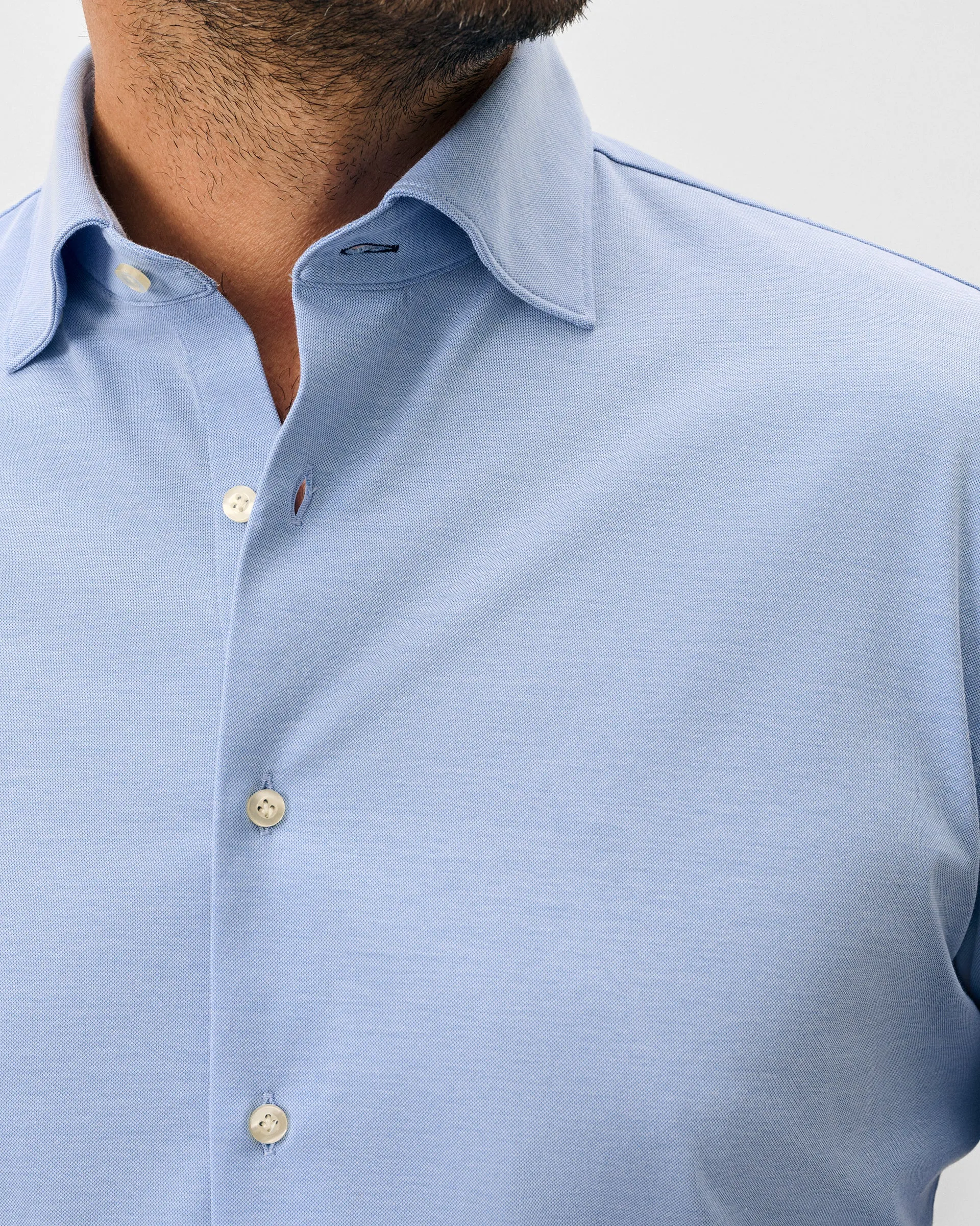 Fine Pique Knit Button Down Shirt - Boughton Solid sold by Johnnie-O product image thumbnail 2