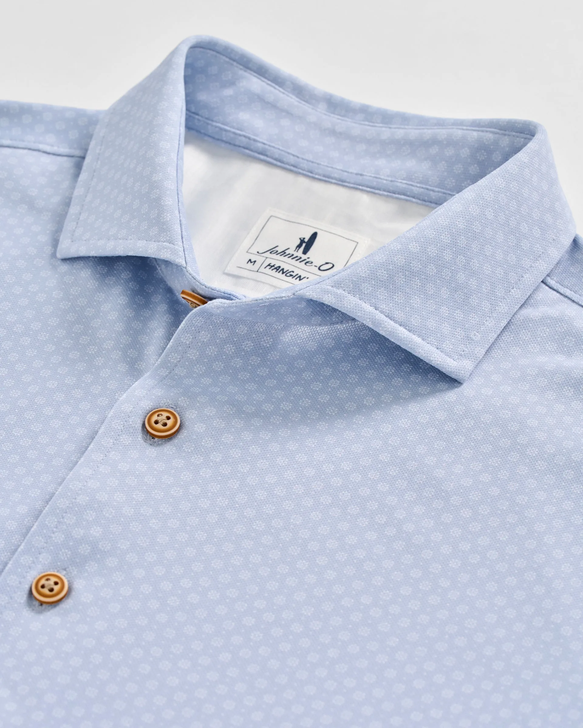 Printed Mesh Short Sleeve Button Up Shirt - Augustine Printed Knit sold by Johnnie-O product image thumbnail 5