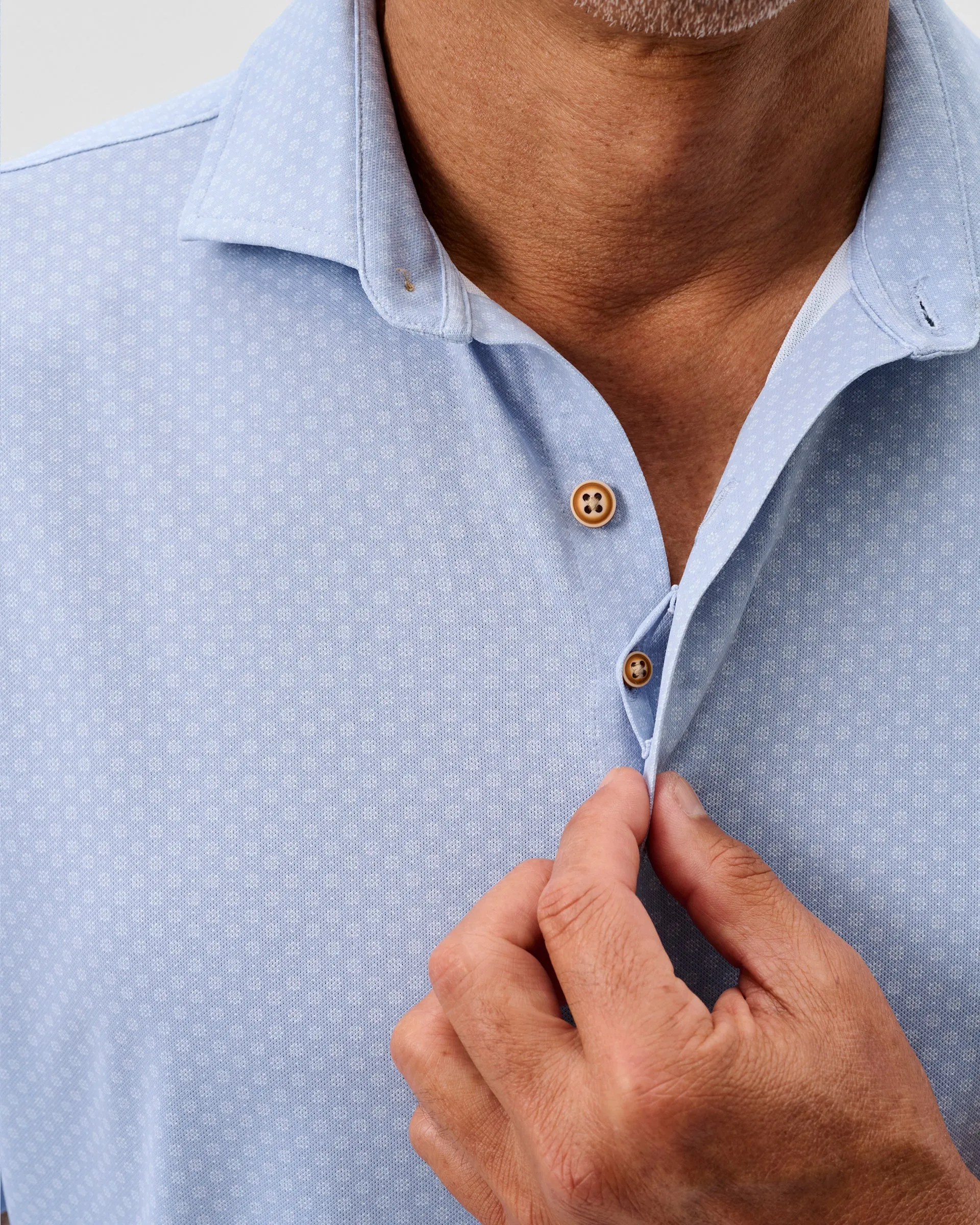 Printed Mesh Short Sleeve Button Up Shirt - Augustine Printed Knit sold by Johnnie-O product image thumbnail 2