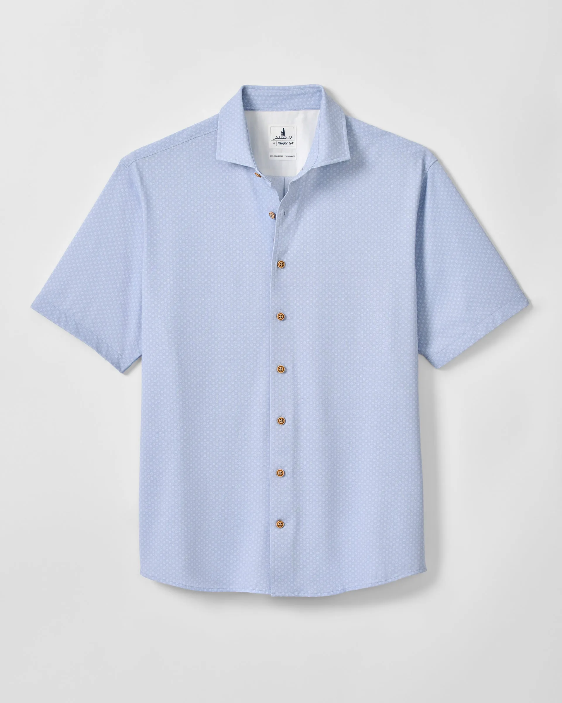 Printed Mesh Short Sleeve Button Up Shirt - Augustine Printed Knit sold by Johnnie-O product image thumbnail 4