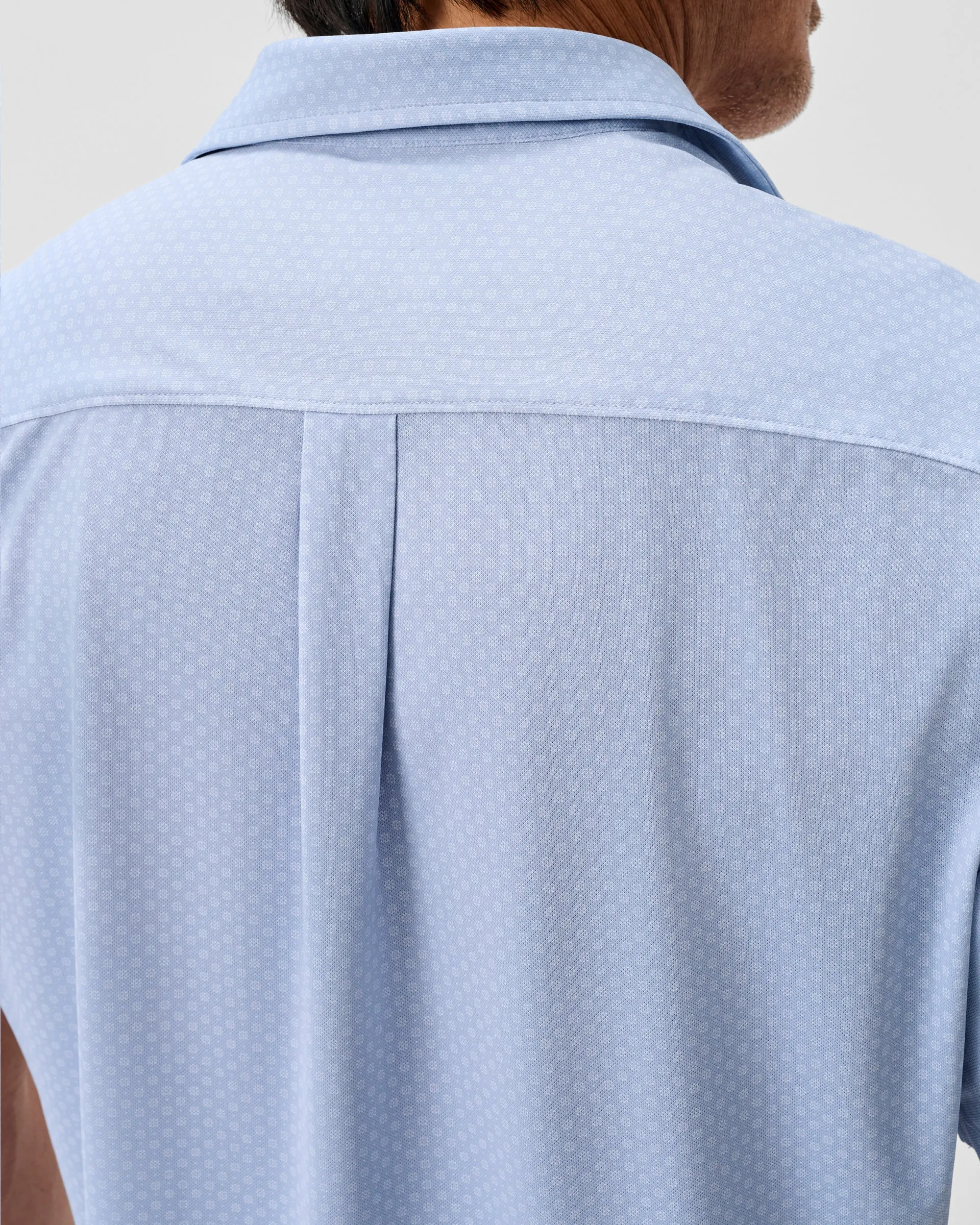 Printed Mesh Short Sleeve Button Up Shirt - Augustine Printed Knit sold by Johnnie-O product image thumbnail 3