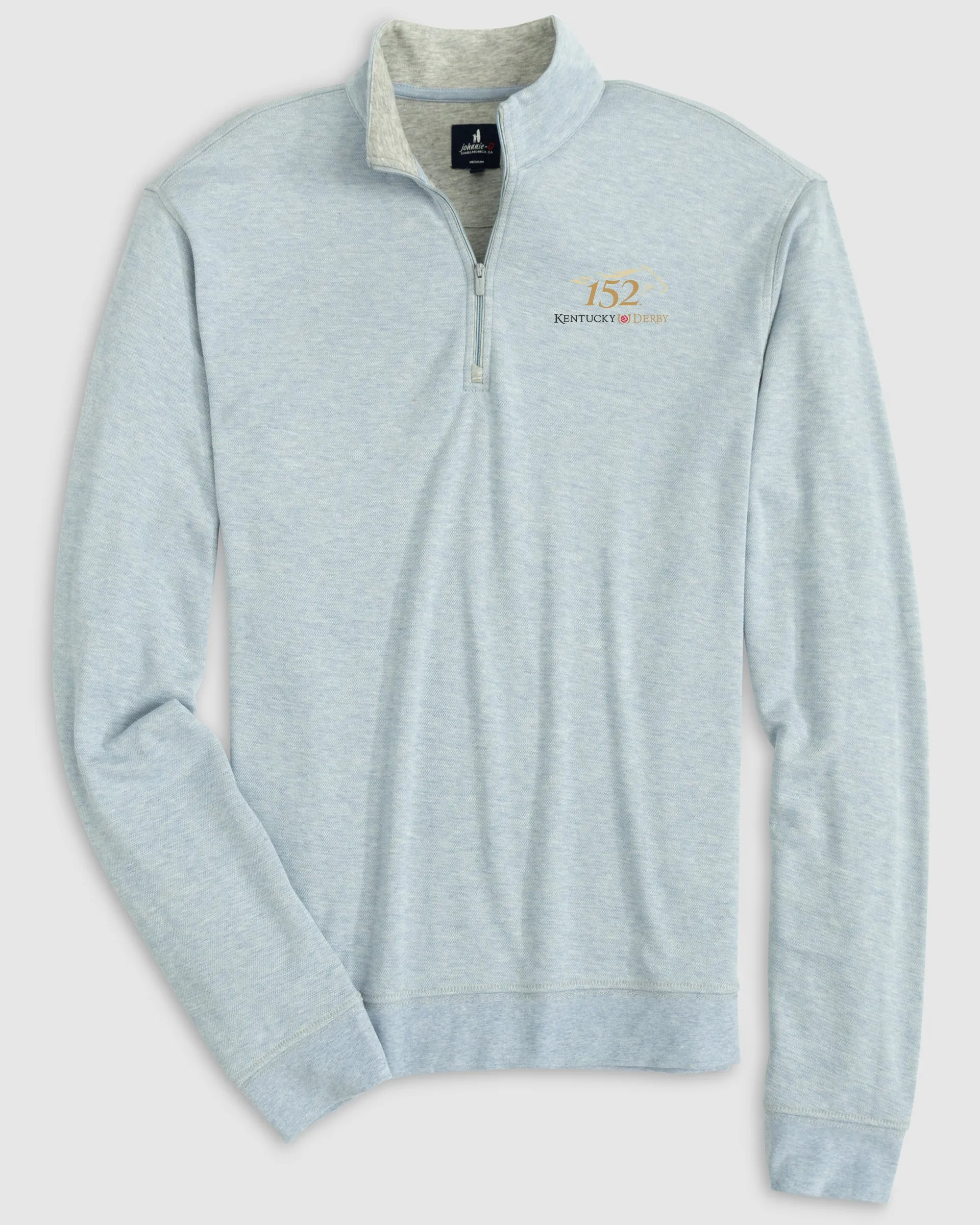 Kentucky Derby Hanks Lightweight Textured 1/4 Zip Pullover - 152nd Logo sold by Johnnie-O product image thumbnail 3