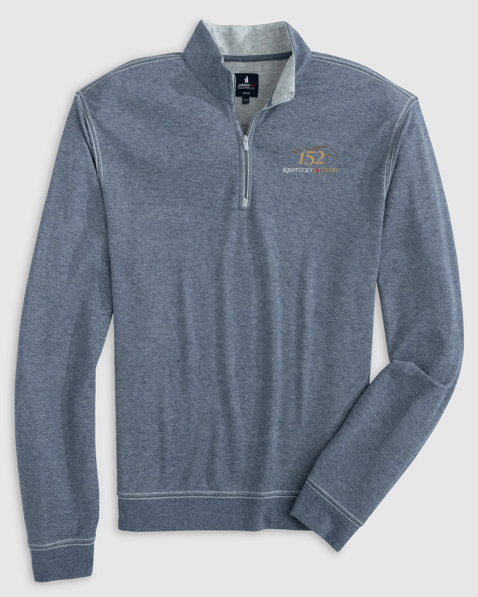 Kentucky Derby Hanks Lightweight Textured 1/4 Zip Pullover - 152nd Logo sold by Johnnie-O product image thumbnail 5
