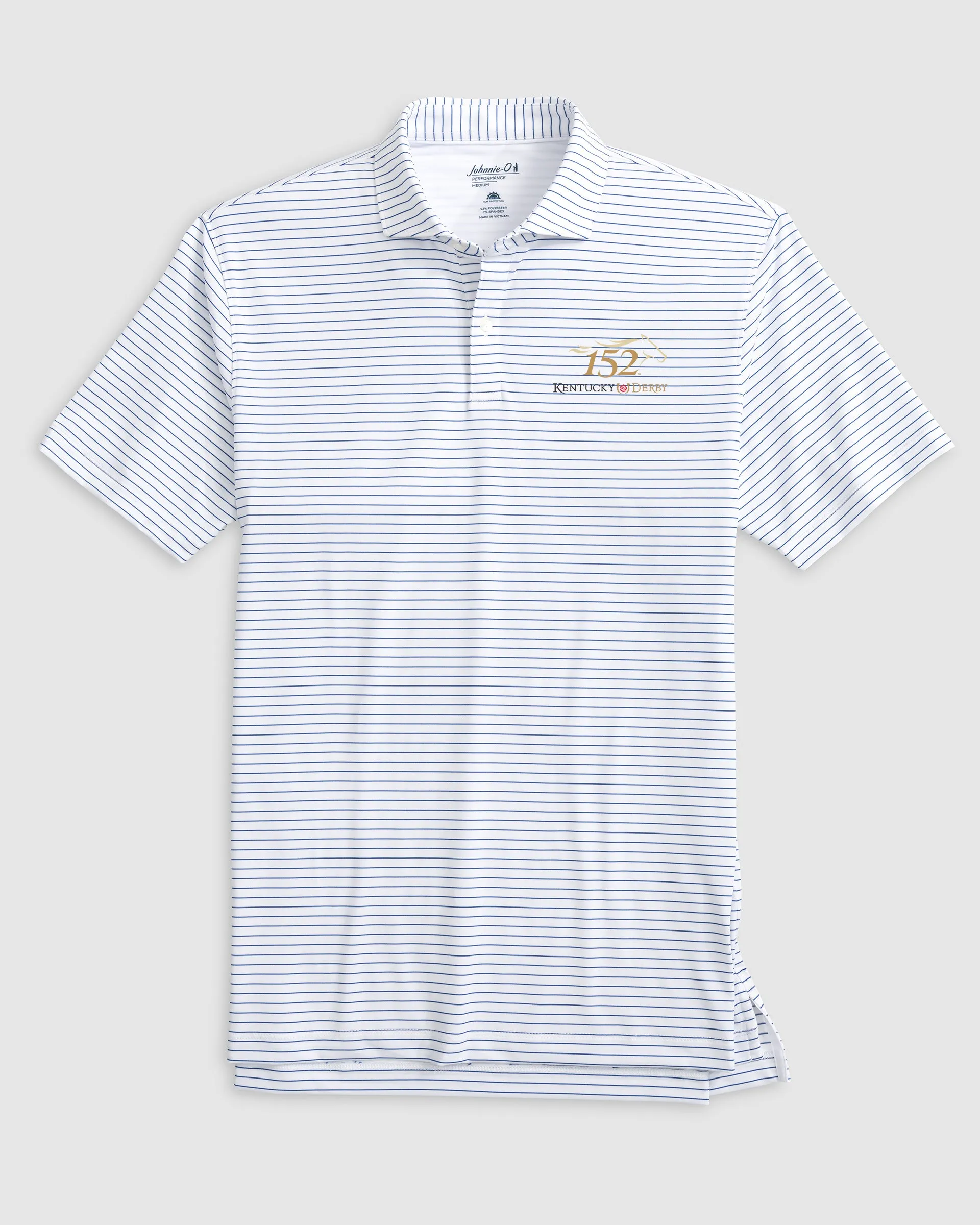 Kentucky Derby Beau Striped Performance Jersey Polo - 152nd Logo sold by Johnnie-O product image thumbnail 2