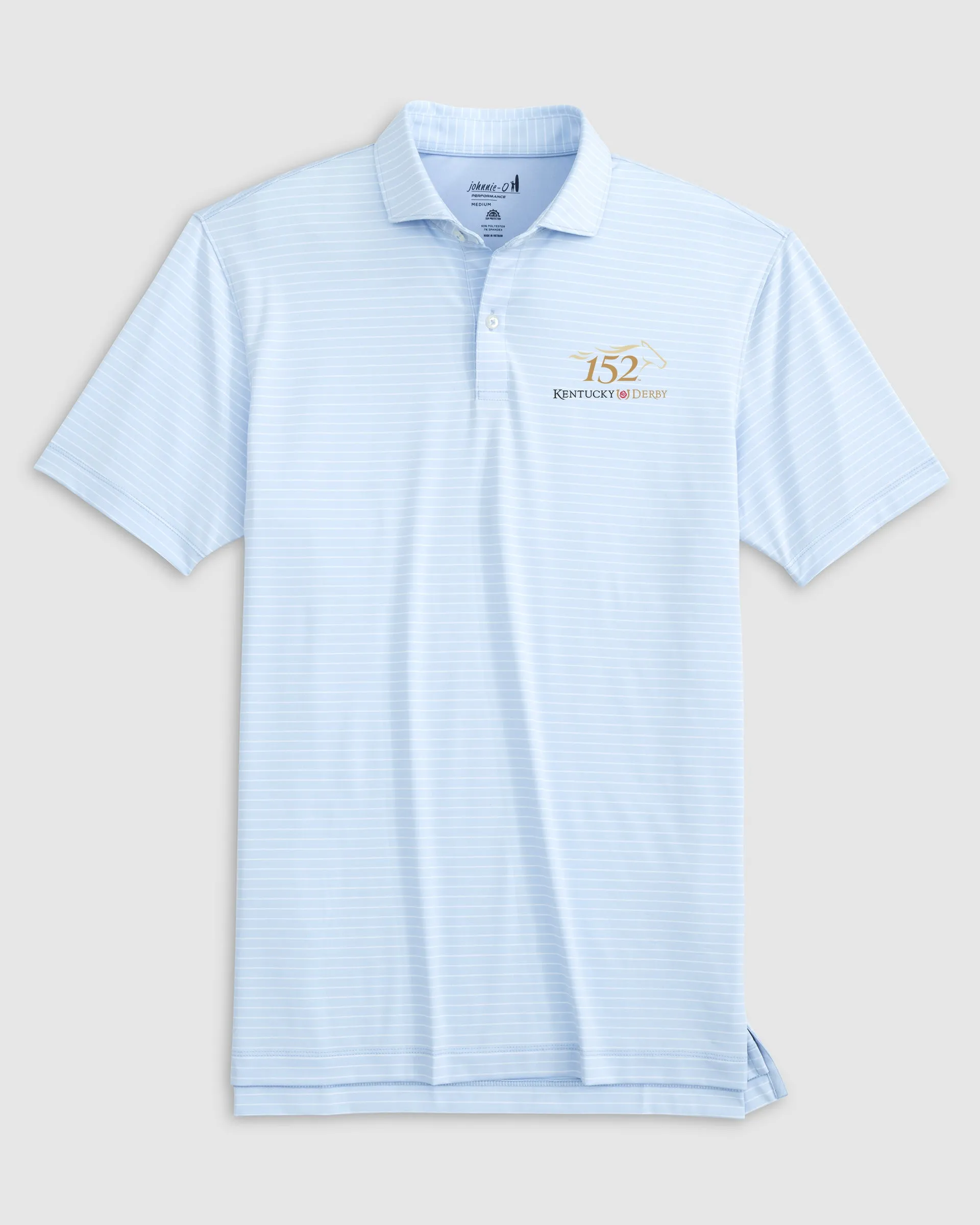 Kentucky Derby Beau Striped Performance Jersey Polo - 152nd Logo sold by Johnnie-O product image thumbnail 3