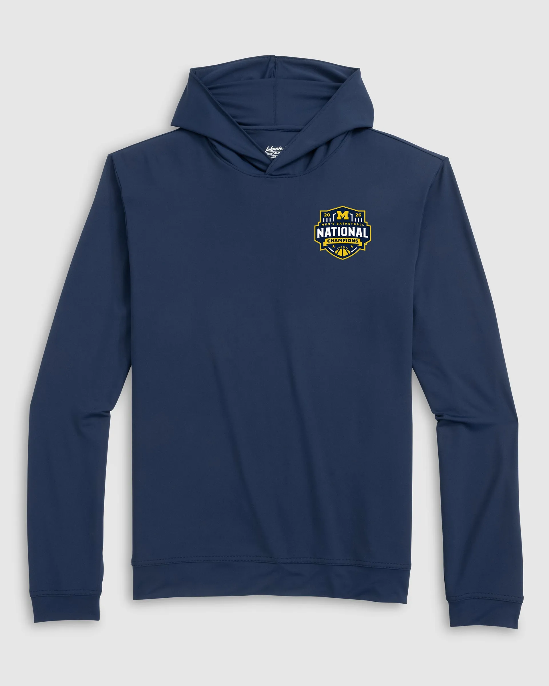 University of Michigan Motion Performance Hoodie - 2026 Men's College Basketball Champions Logo sold by Johnnie-O
