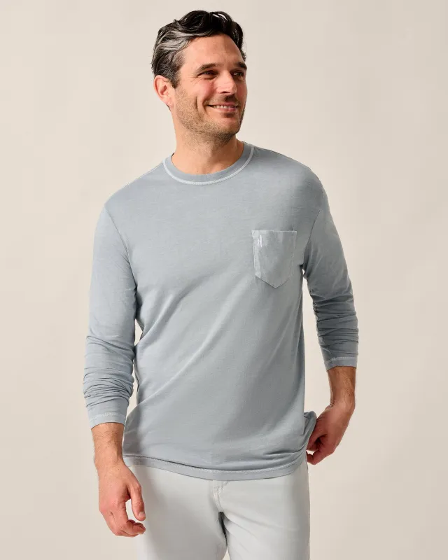 Brennan Long Sleeve Cotton Blend T-Shirt made by Johnnie-O
