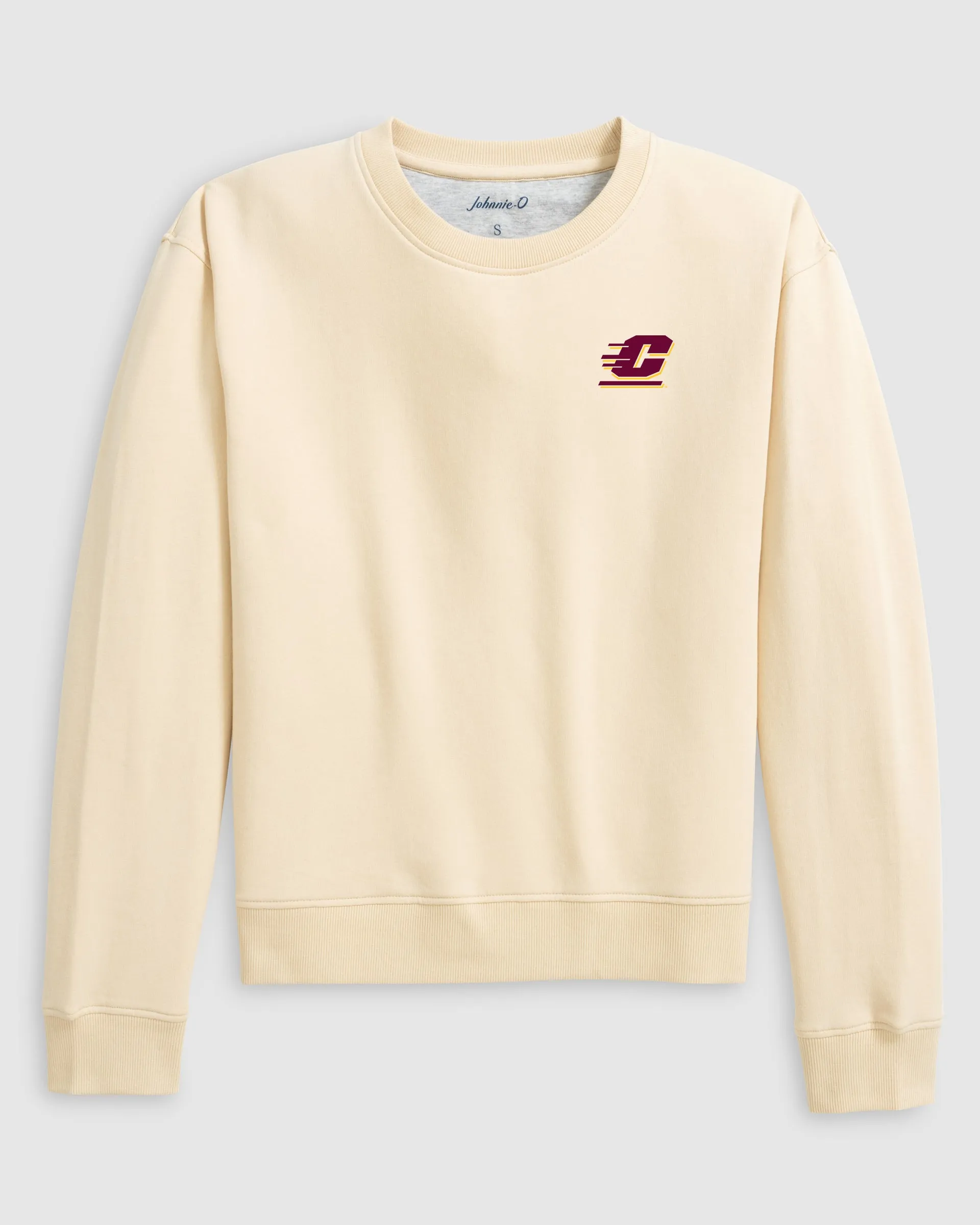 Women's Central Michigan University Penny Crewneck Sweatshirt sold by Johnnie-O product image thumbnail 3