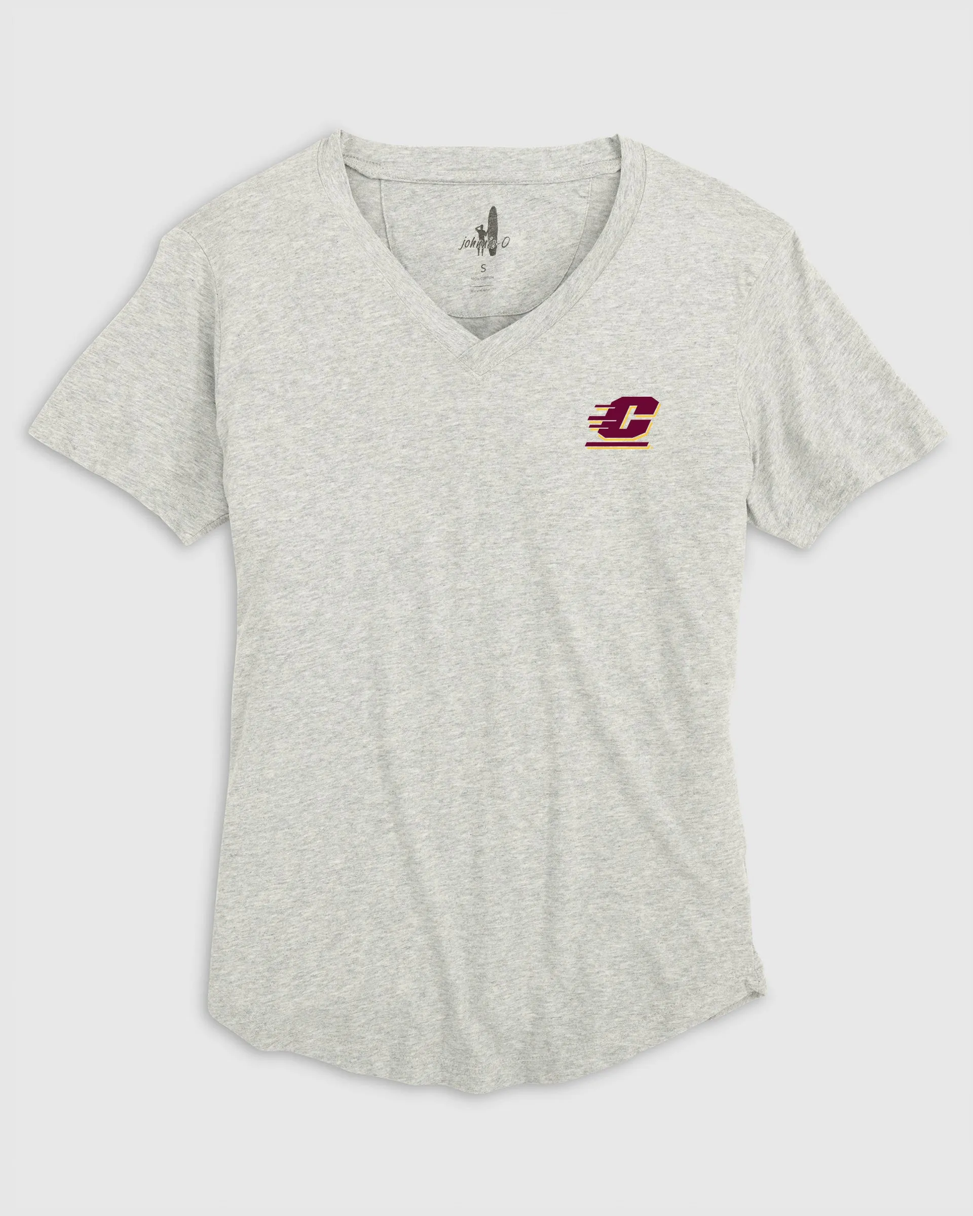 Women's Central Michigan University Merediths V-Neck T-Shirt sold by Johnnie-O product image thumbnail 2