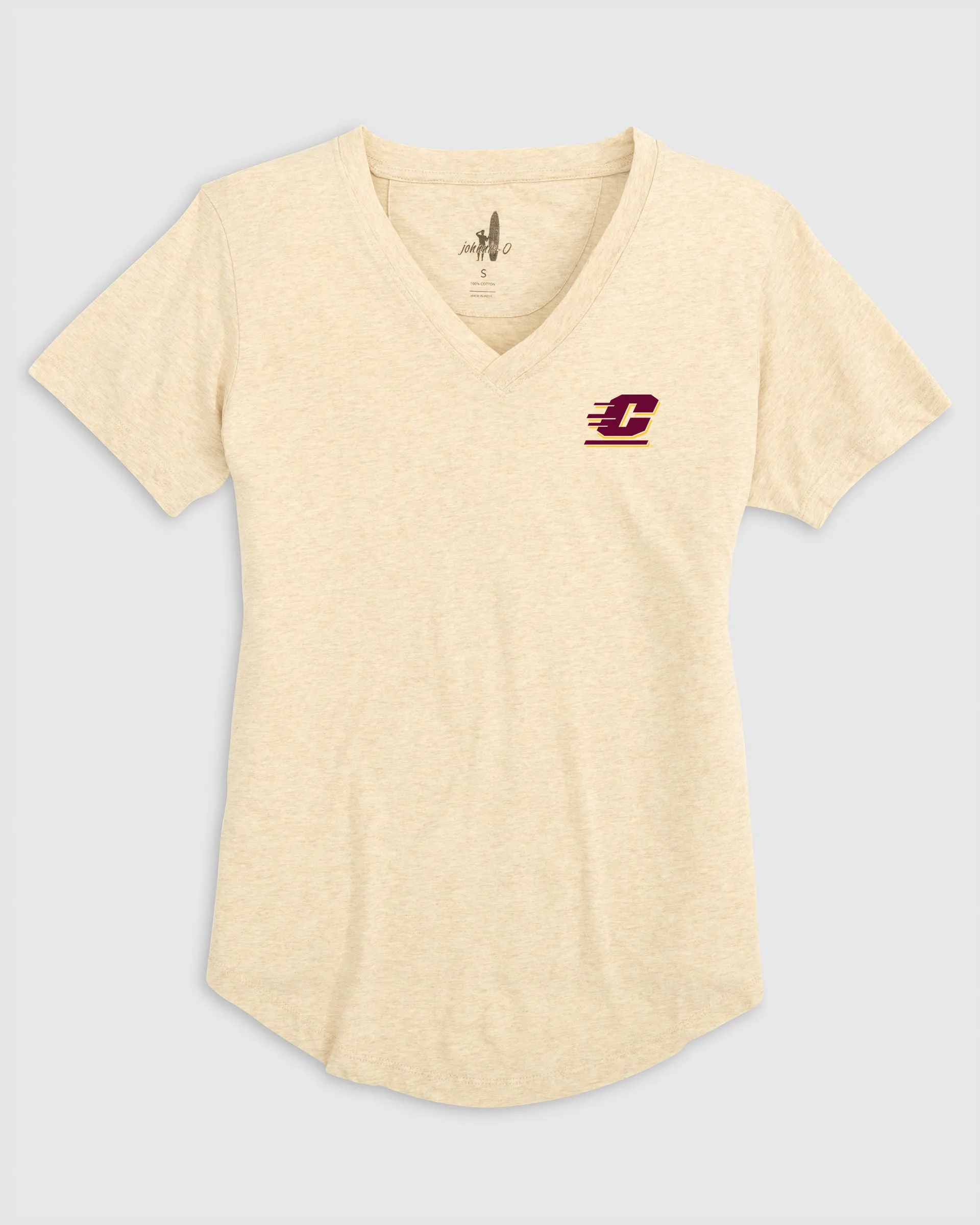 Women's Central Michigan University Merediths V-Neck T-Shirt sold by Johnnie-O product image thumbnail 3