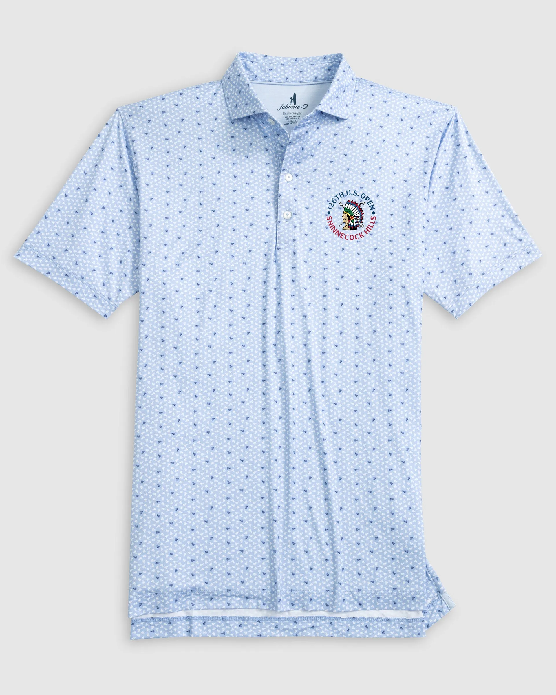 126th U.S. Open Backcourt Featherweight Performance Polo sold by Johnnie-O