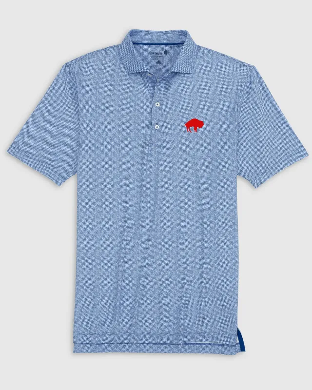 Buffalo Bills Hinson Performance Jersey Polo - Classic Logo made by Johnnie-O