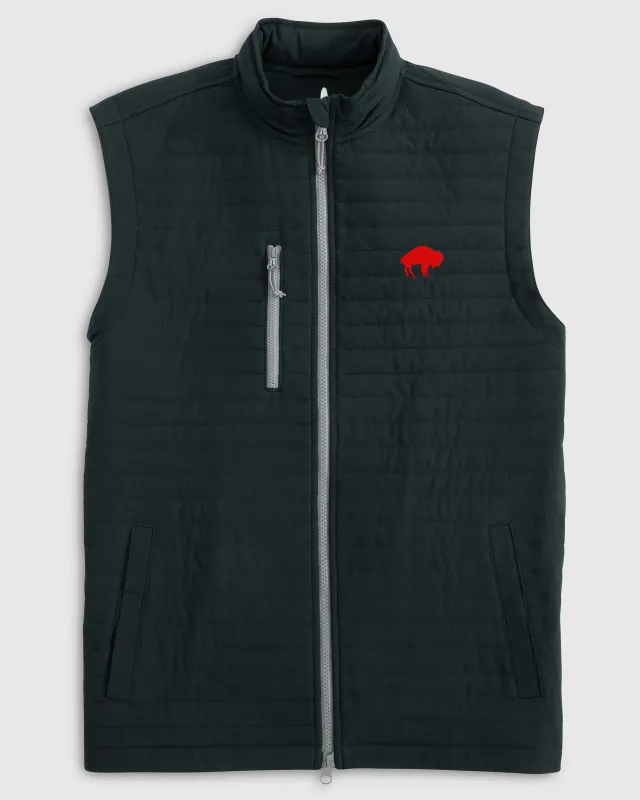 Buffalo Bills Crosswind Quilted Performance Vest - Classic Logo made by Johnnie-O