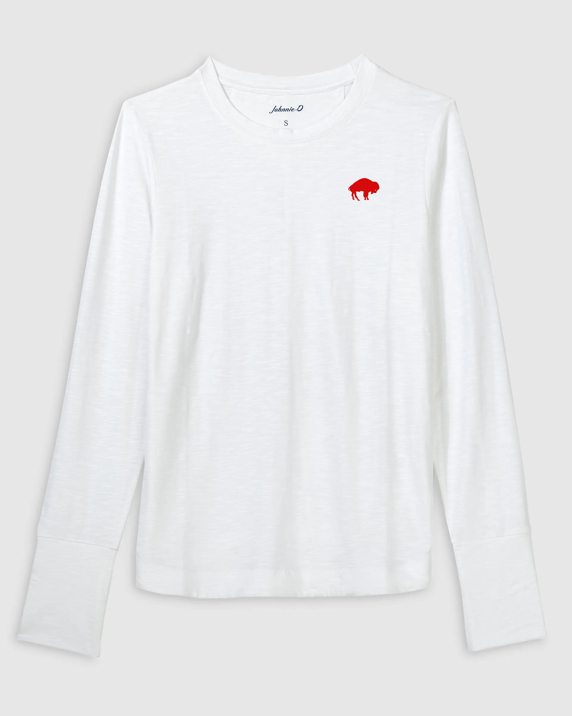 Women's Buffalo Bills Valerie Long Sleeve Tee - Classic Logo sold by Johnnie-O product image thumbnail 5