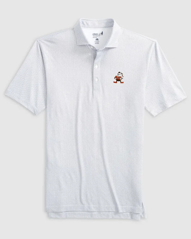 Cleveland Browns Slade Performance Jersey Polo - Classic Brownie Logo made by Johnnie-O