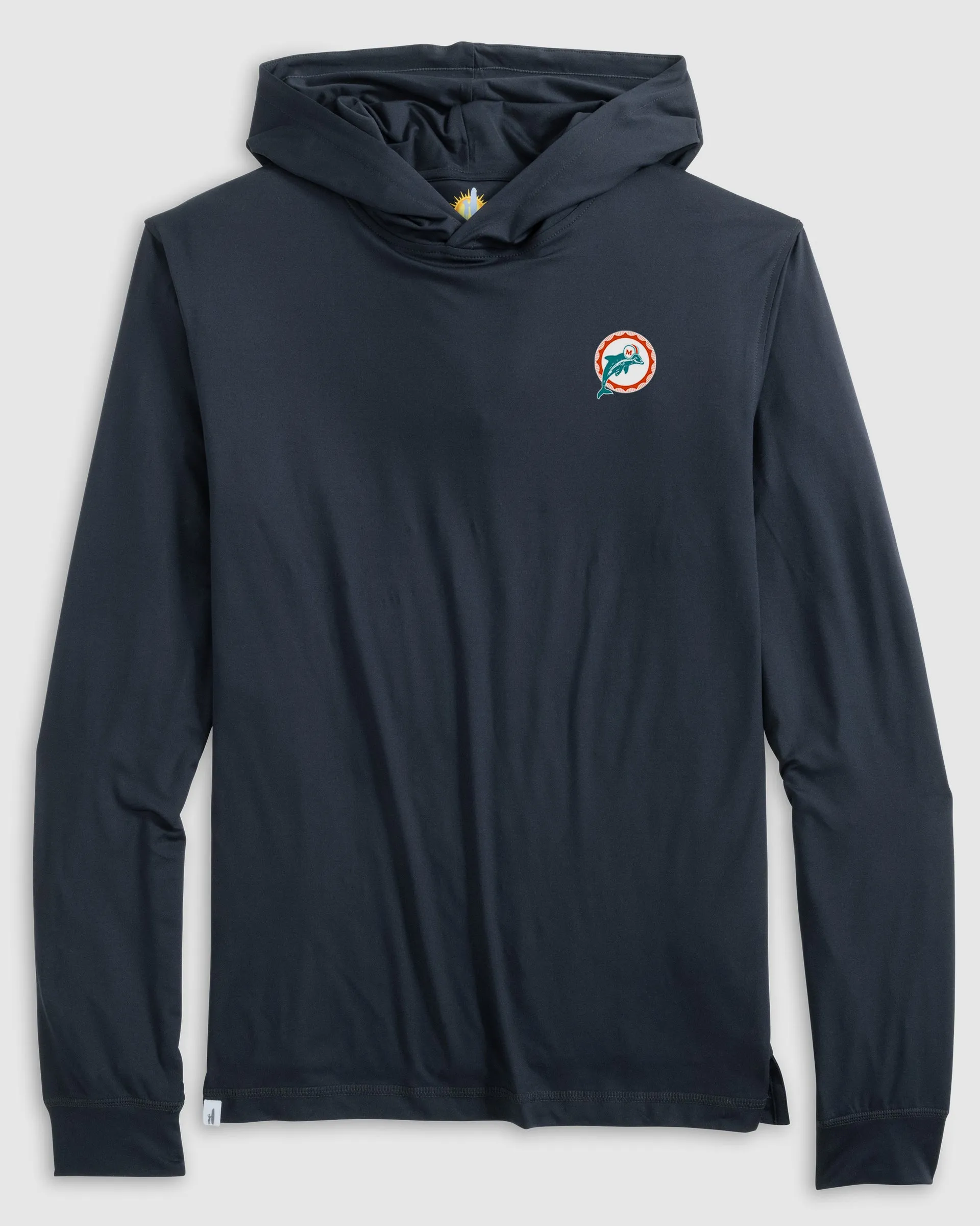Miami Dolphins Talon Featherweight Performance Hoodie - Classic Logo sold by Johnnie-O