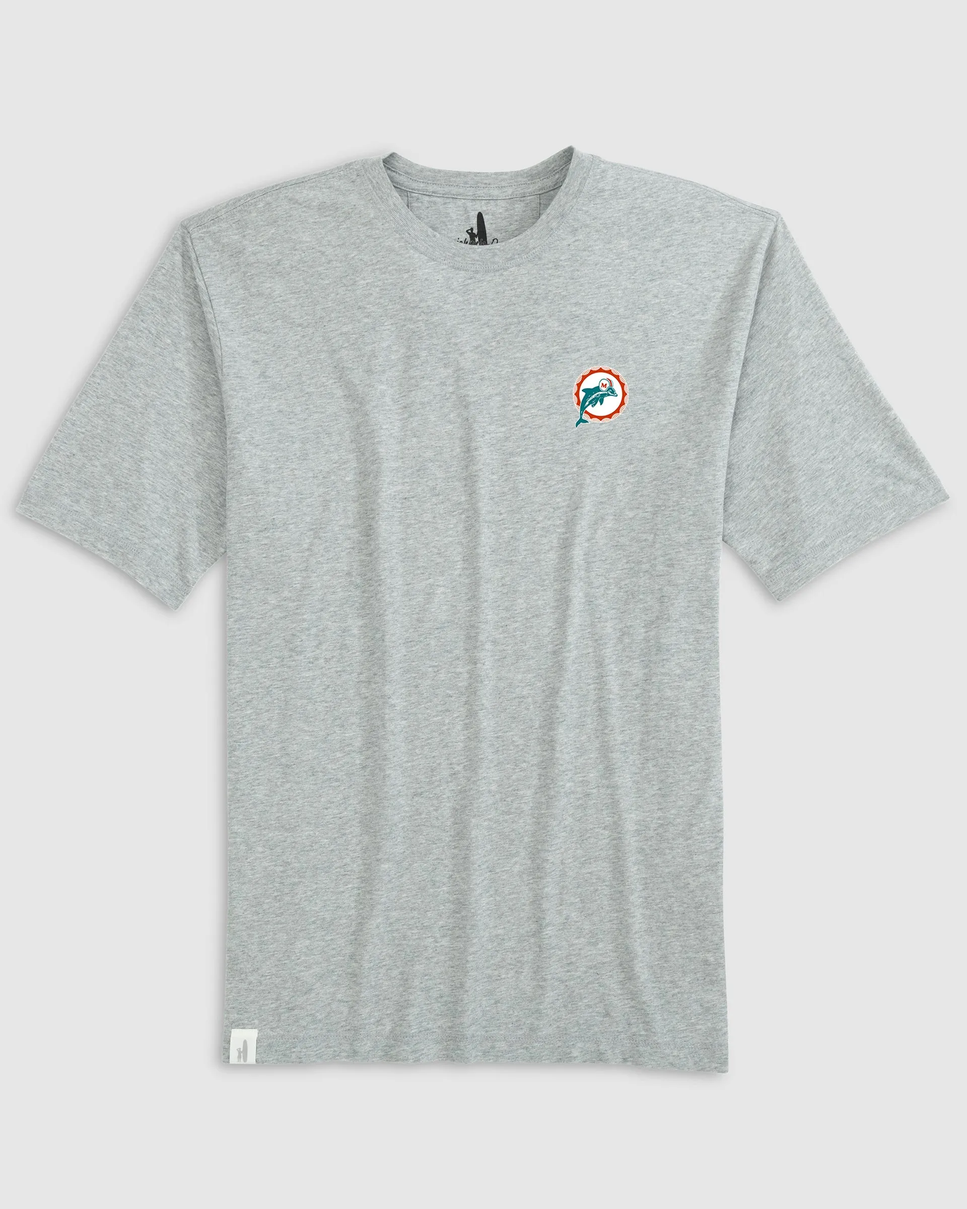 Miami Dolphins Heathered Spencer Crewneck T-Shirt - Classic Logo sold by Johnnie-O product image thumbnail 2
