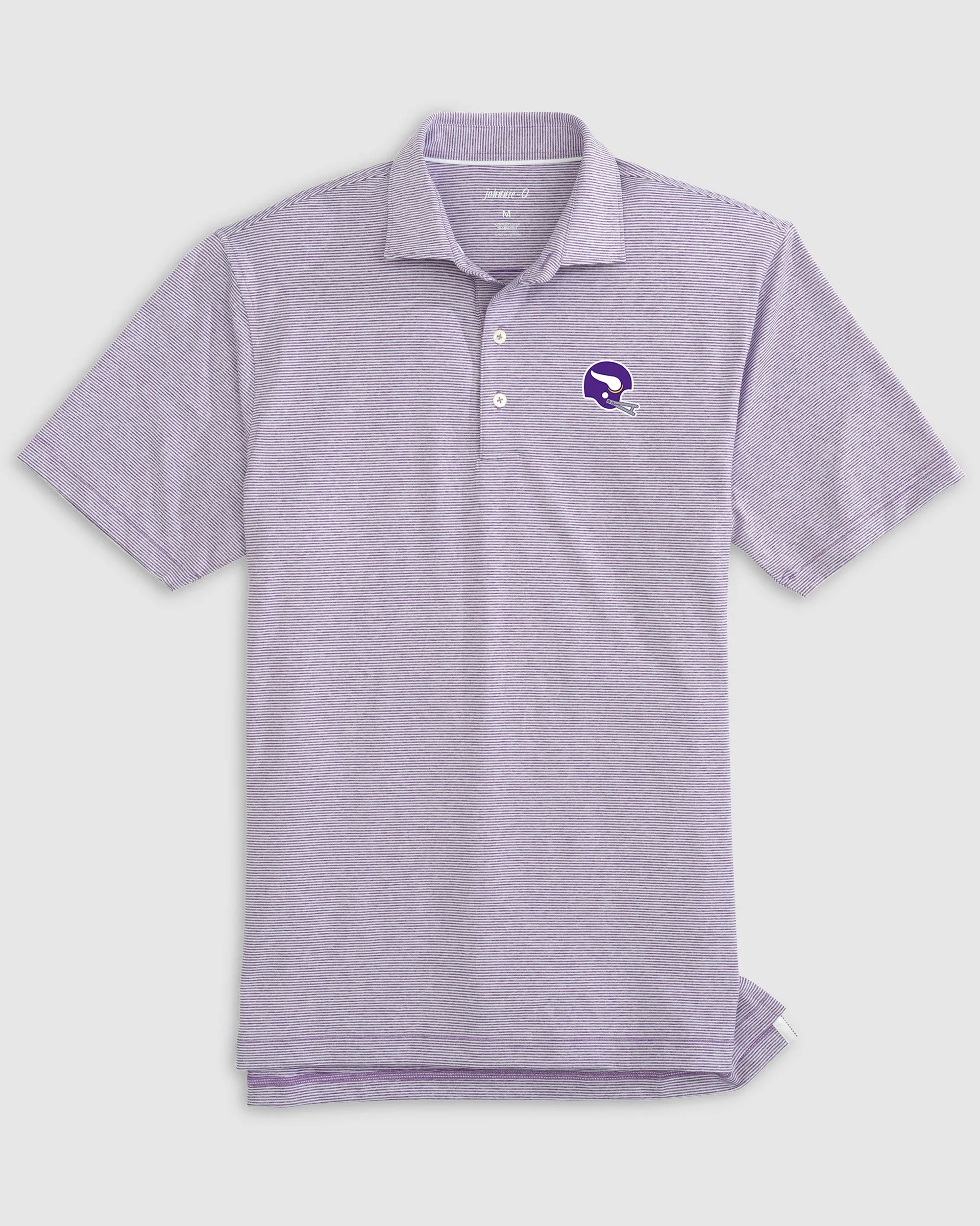 Minnesota Vikings Lyndonn Striped Performance Jersey Polo - Classic Logo sold by Johnnie-O product image thumbnail 2