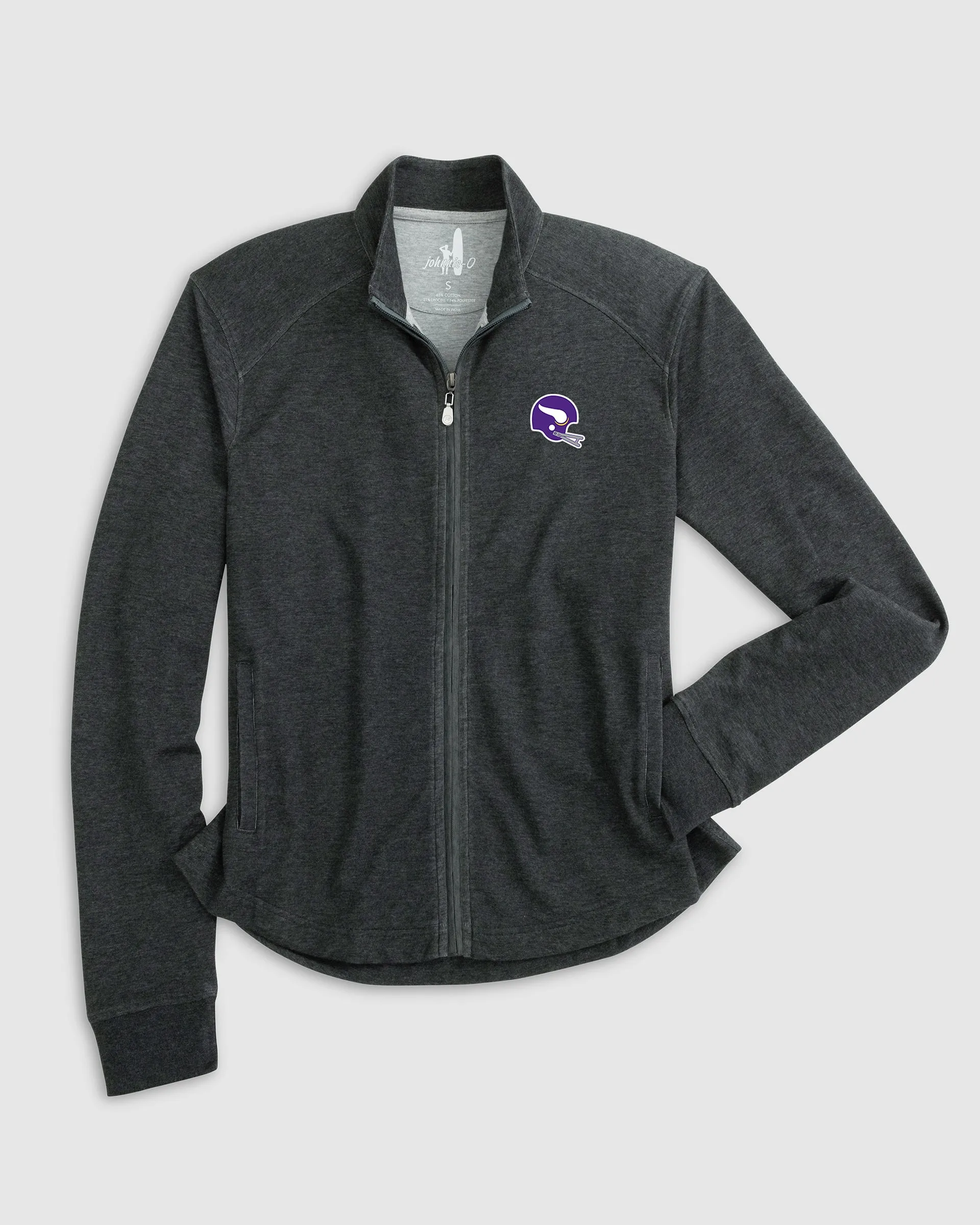 Women's Minnesota Vikings Tomi Full Zip Jacket - Classic Logo sold by Johnnie-O product image thumbnail 4