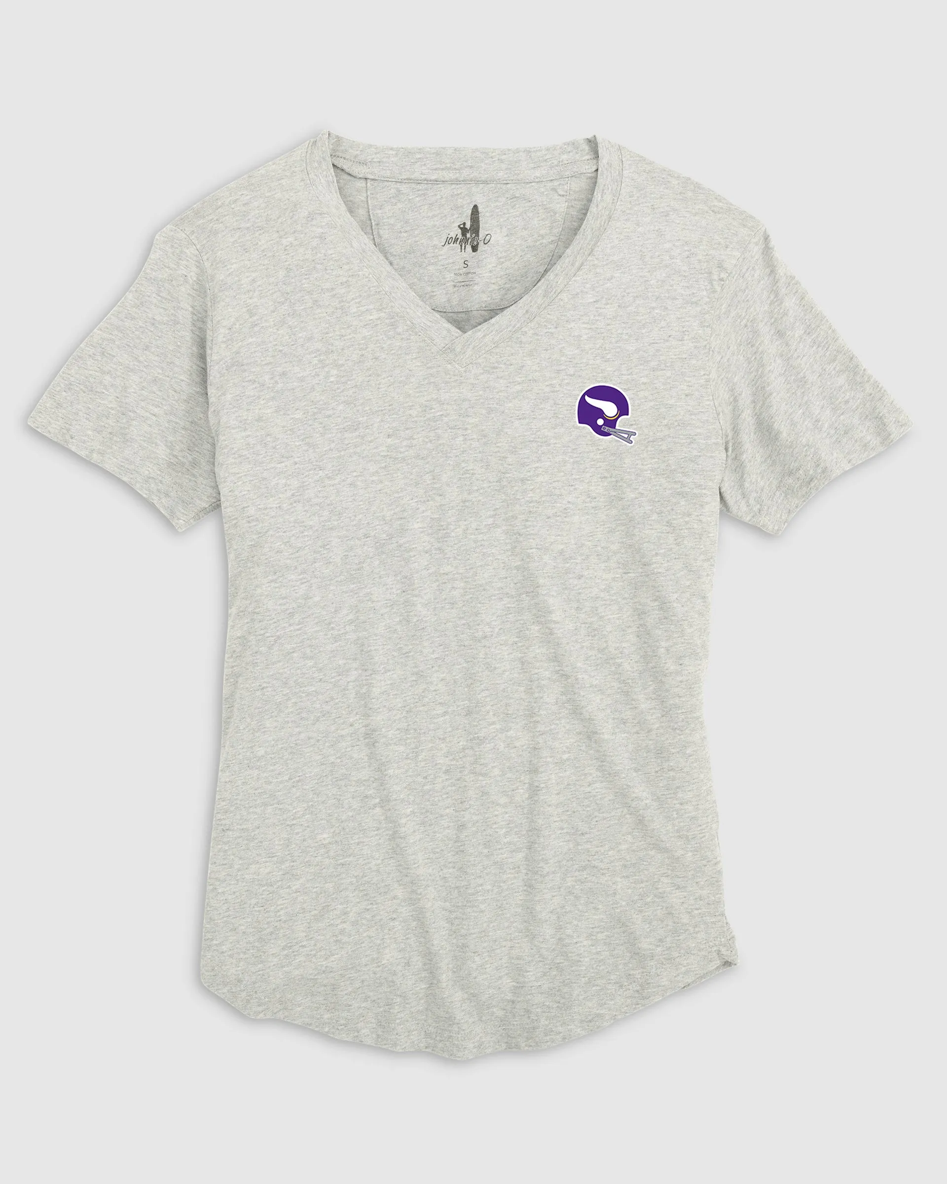 Women's Minnesota Vikings Merediths V-Neck T-Shirt - Classic Logo sold by Johnnie-O product image thumbnail 2