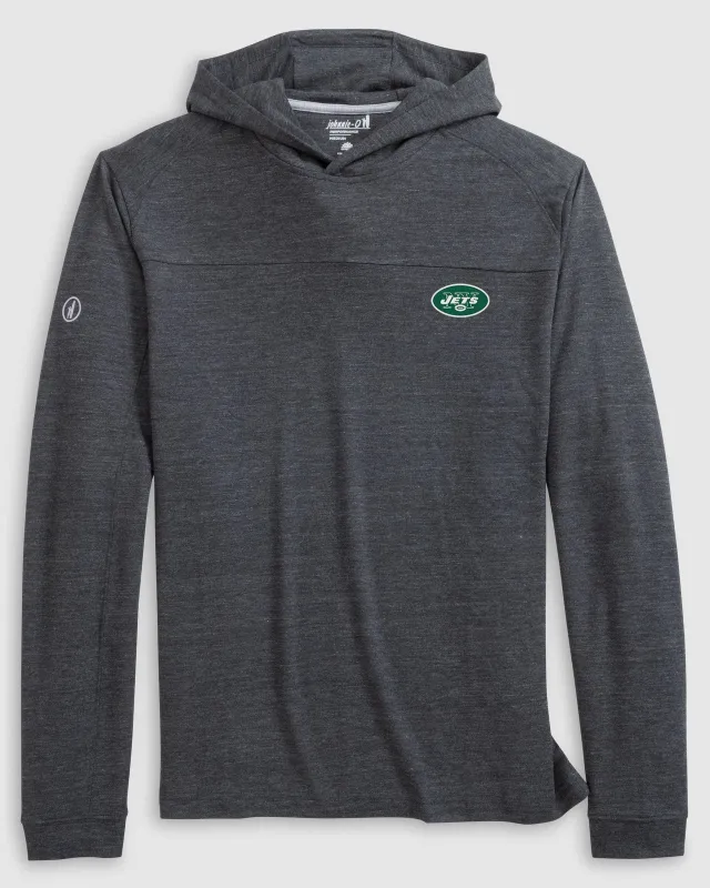 New York Jets Remmy Midweight Performance Hoodie - Classic Logo made by Johnnie-O