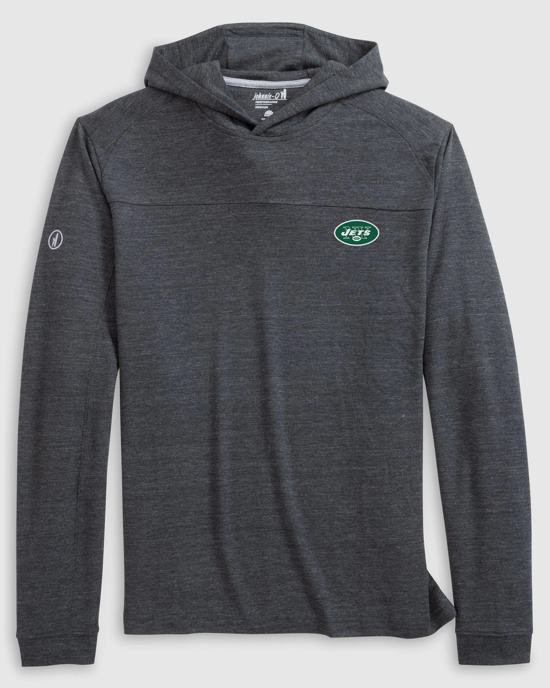 New York Jets Remmy Midweight Performance Hoodie - Classic Logo sold by Johnnie-O