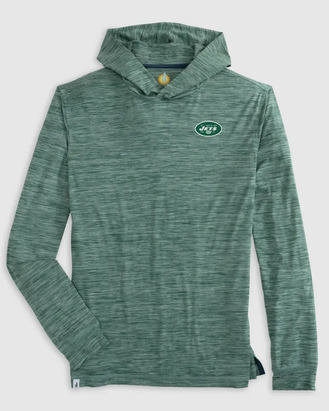 New York Jets Talon Featherweight Performance Hoodie - Classic Logo made by Johnnie-O