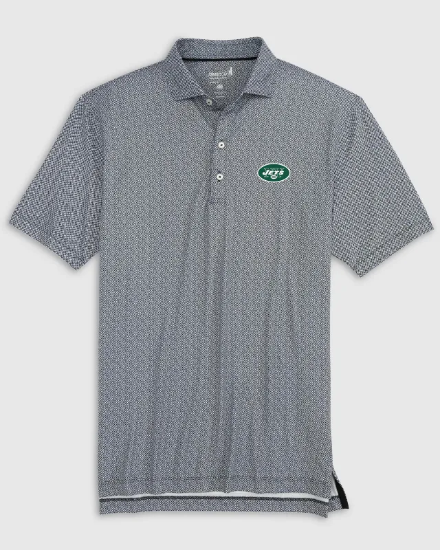 New York Jets Hinson Performance Jersey Polo - Classic Logo made by Johnnie-O
