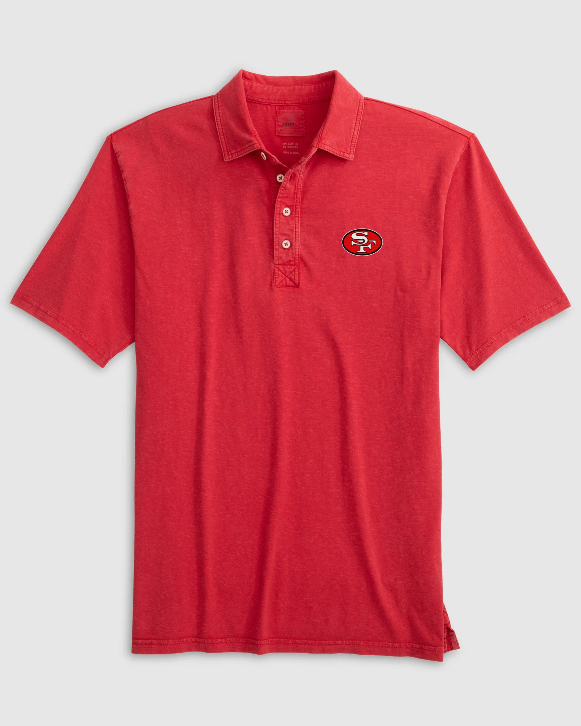 San Francisco 49ers Coastal Wash Original Polo - Classic Logo sold by Johnnie-O