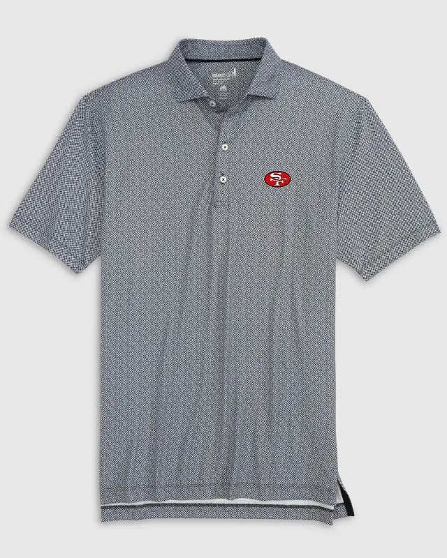 San Francisco 49ers Hinson Performance Jersey Polo - Classic Logo made by Johnnie-O