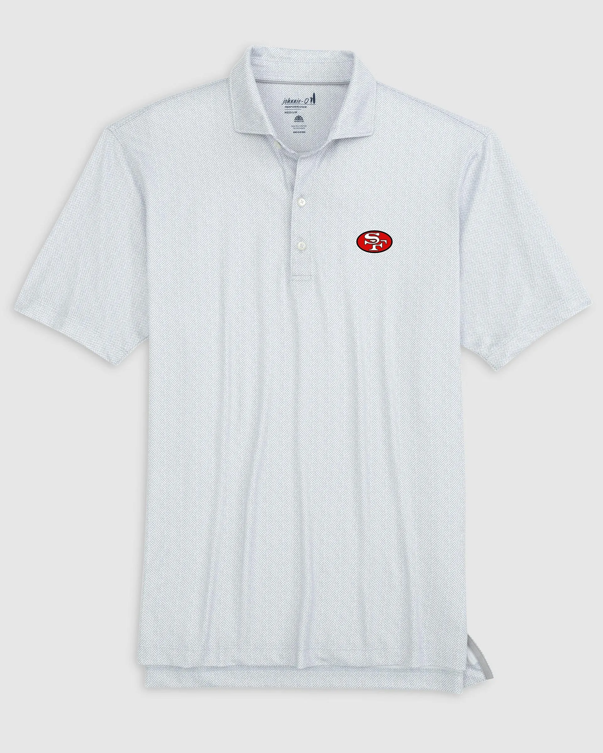 San Francisco 49ers Hinson Performance Jersey Polo - Classic Logo sold by Johnnie-O product image thumbnail 3