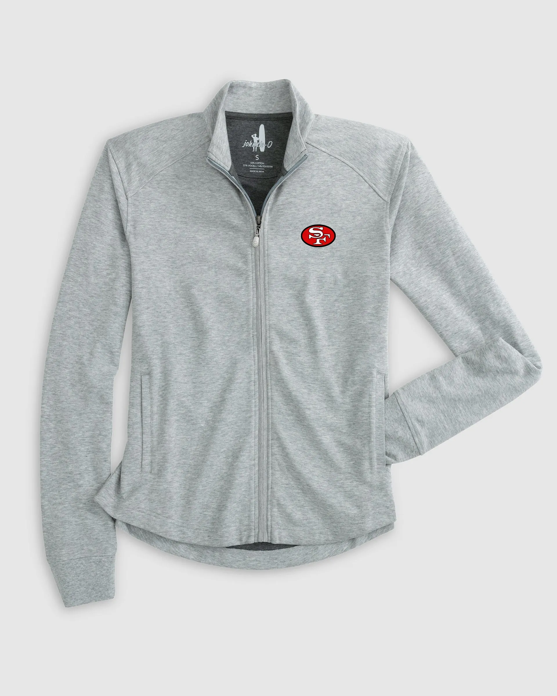 Women's San Francisco 49ers Tomi Full Zip Jacket - Classic Logo sold by Johnnie-O product image thumbnail 2