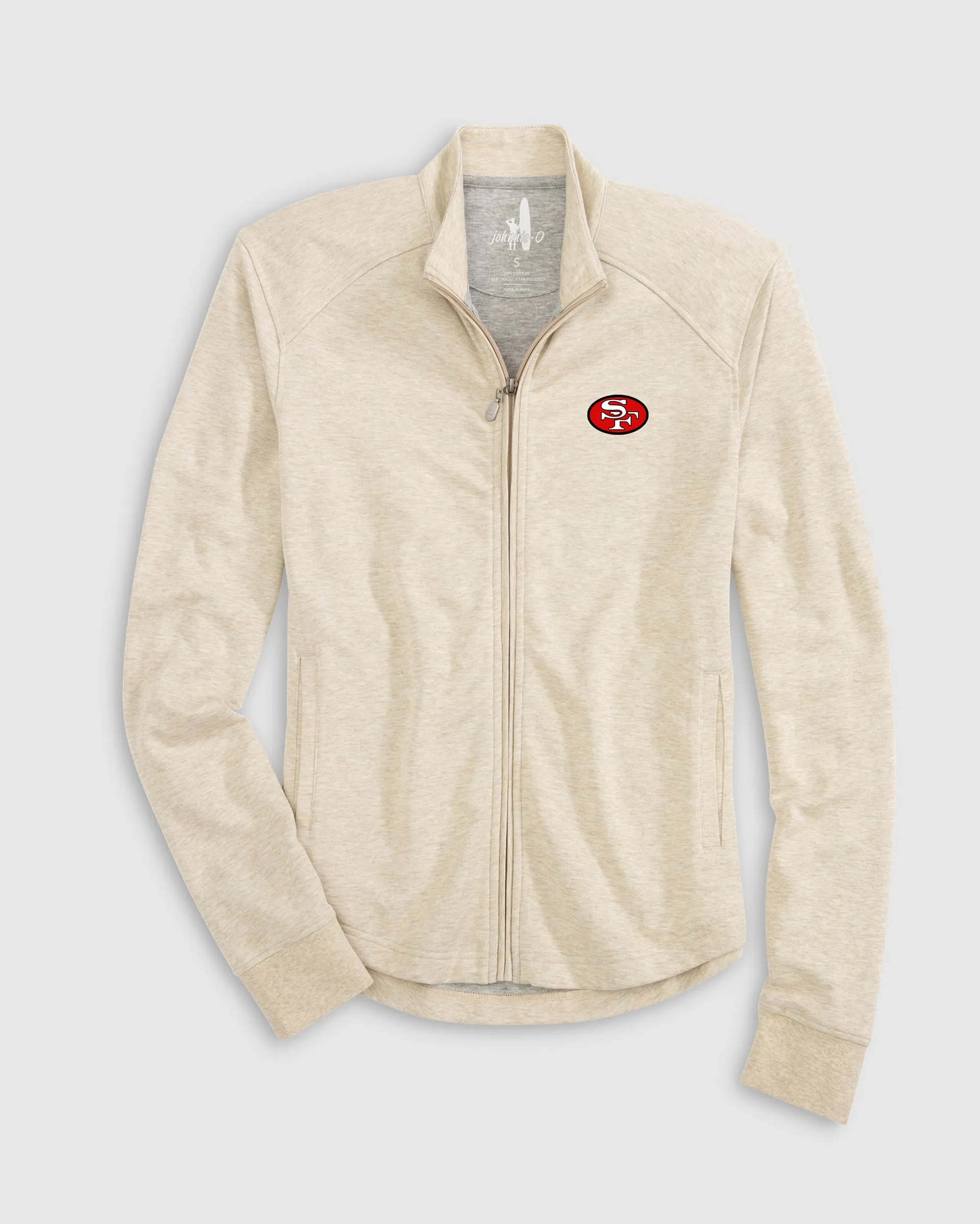 Women's San Francisco 49ers Tomi Full Zip Jacket - Classic Logo sold by Johnnie-O product image thumbnail 3
