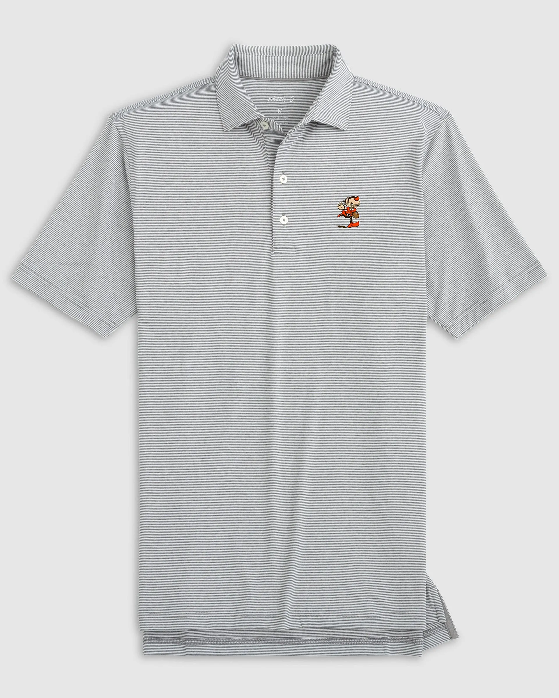 Cleveland Browns Lyndonn Striped Performance Jersey Polo - Classic Logo sold by Johnnie-O product image thumbnail 2