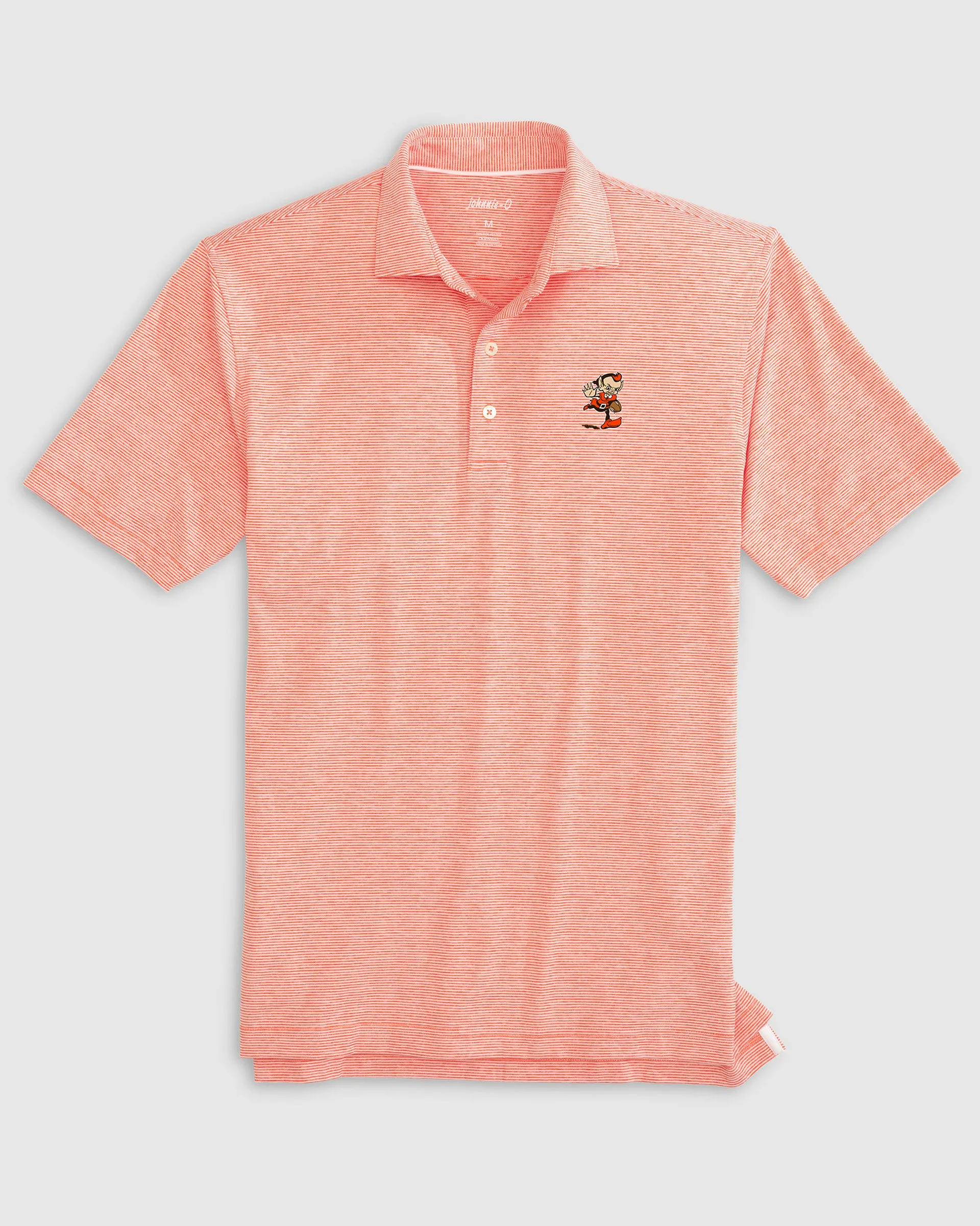 Cleveland Browns Lyndonn Striped Performance Jersey Polo - Classic Logo sold by Johnnie-O product image thumbnail 3