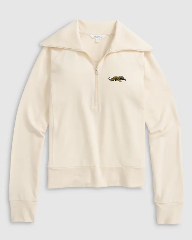 Women's Jacksonville Jaguars Eliza 1/2 Zip - Classic Logo made by Johnnie-O