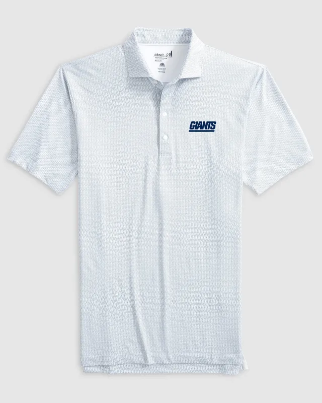 New York Giants Slade Performance Jersey Polo - Classic Logo made by Johnnie-O
