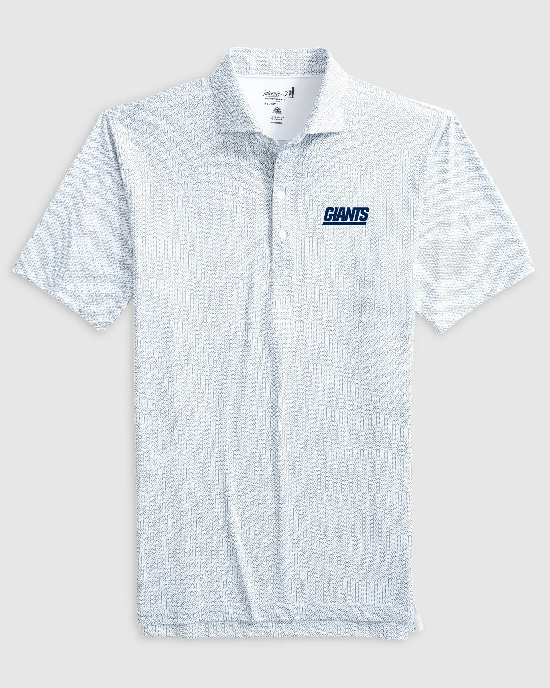 New York Giants Slade Performance Jersey Polo - Classic Logo sold by Johnnie-O