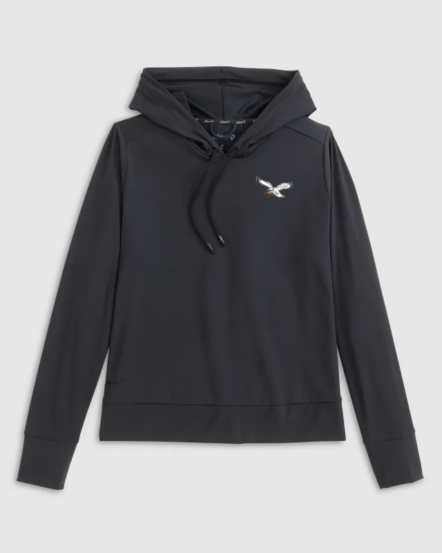 Women's Philadelphia Eagles Nalla Performance Hoodie - Classic Logo made by Johnnie-O