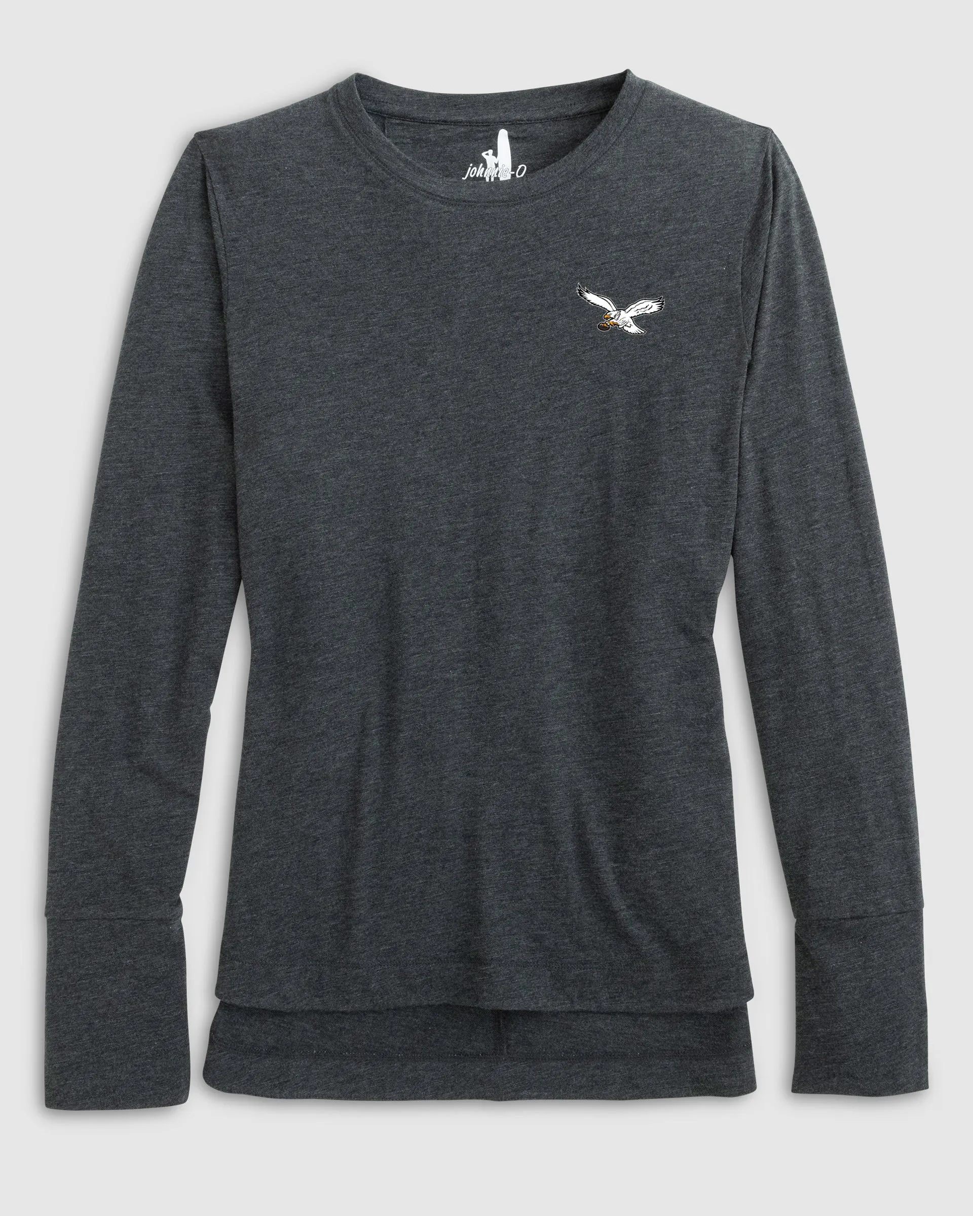 Women's Philadelphia Eagles Valerie Long Sleeve Tee - Classic Logo sold by Johnnie-O