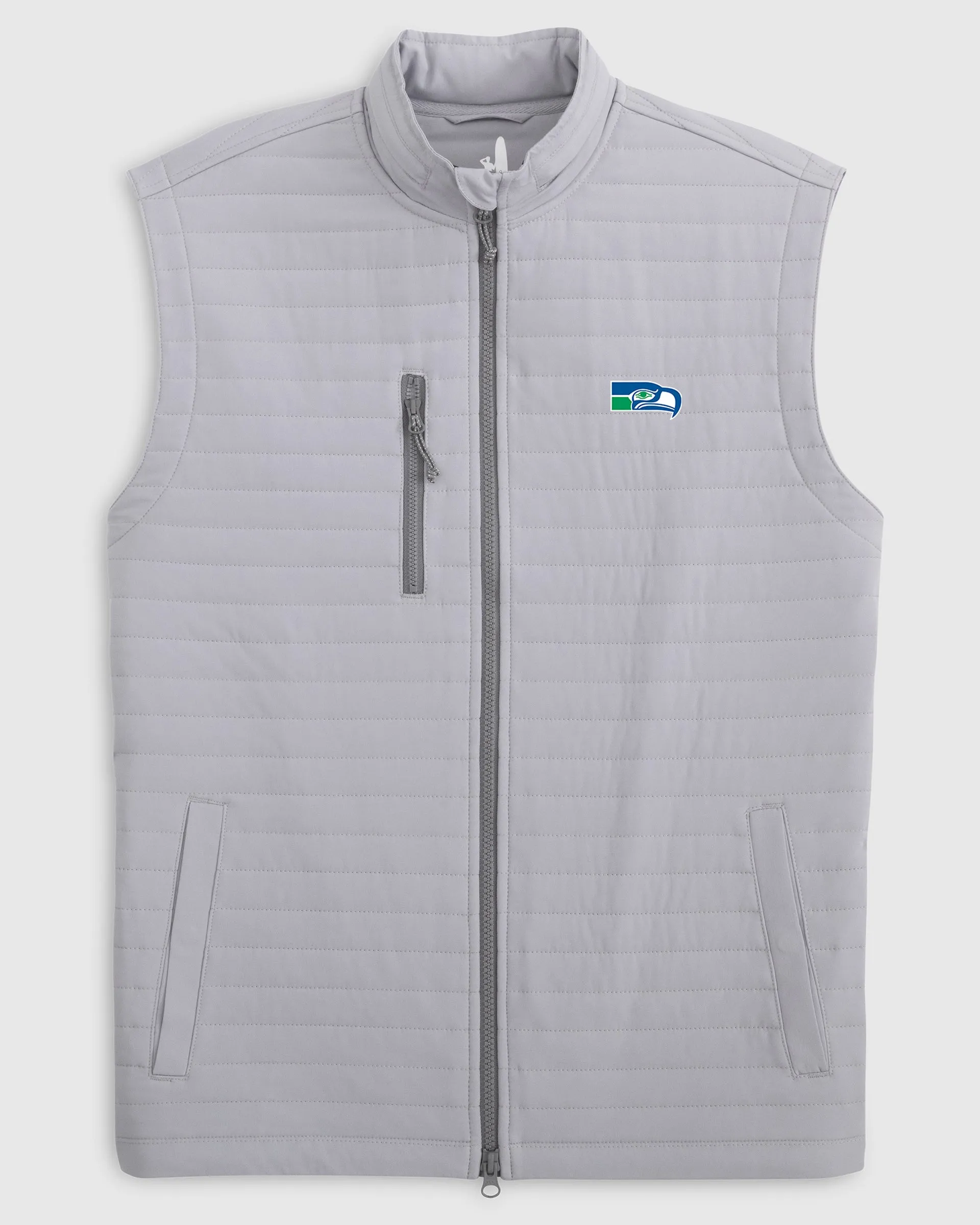 Seattle Seahawks Crosswind Quilted Performance Vest - Classic Logo sold by Johnnie-O product image thumbnail 2